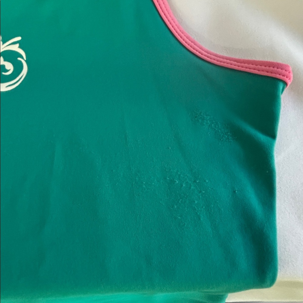 ROXY WHOLE HEARTED UVtech WOMEN’ TEAL WITH PINK TRIMMING SLEEVELESS TOP SIZE 10 - Picture 12 of 14
